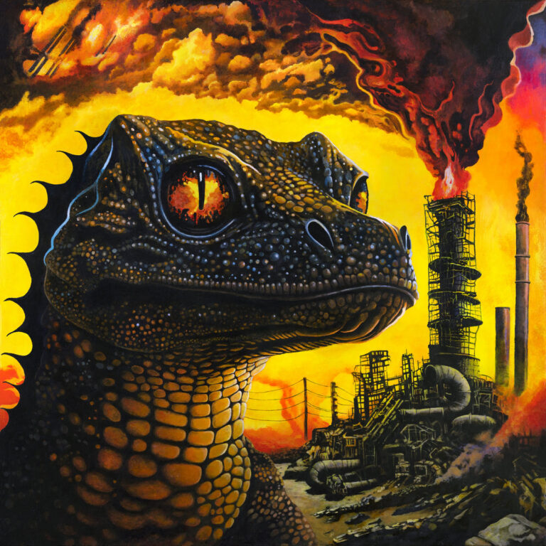 PetroDragonic Apocalypse;  or,  Dawn of Eternal Night:  An Annihilation of Planet Earth and the Beginning of Merciless Damnation by King Gizzard & The Lizard Wizard cover art