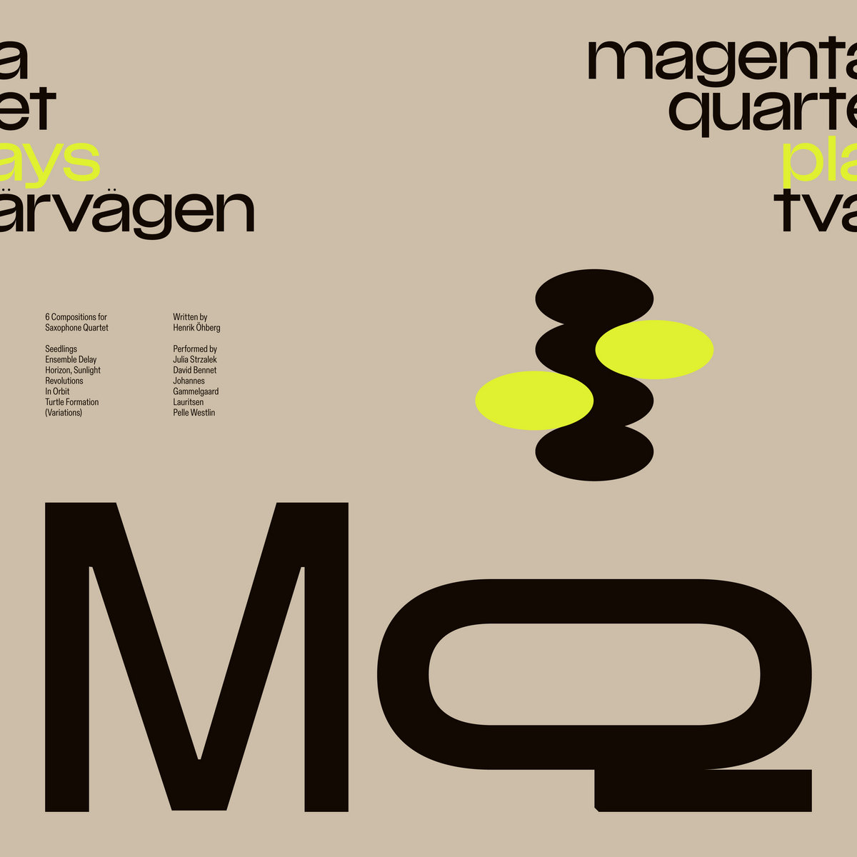 Magenta Quartet Plays Tvärvägen by Tvärvägen cover art